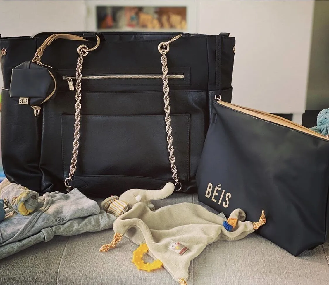 Beis Diaper Bag borsa fasciatoio nera con accessori