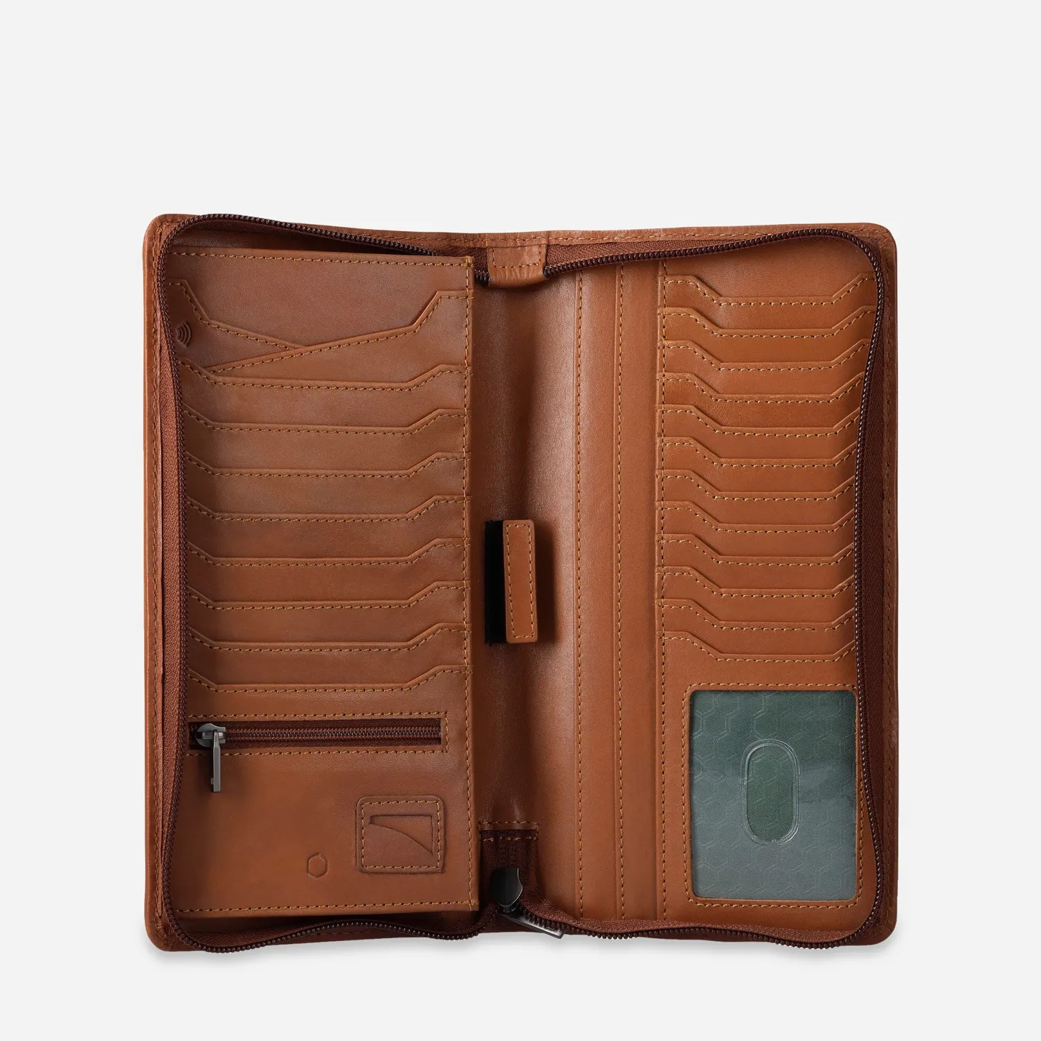 Jekyll & Hide Travel Organiser portafoglio viaggio Mocha pelle