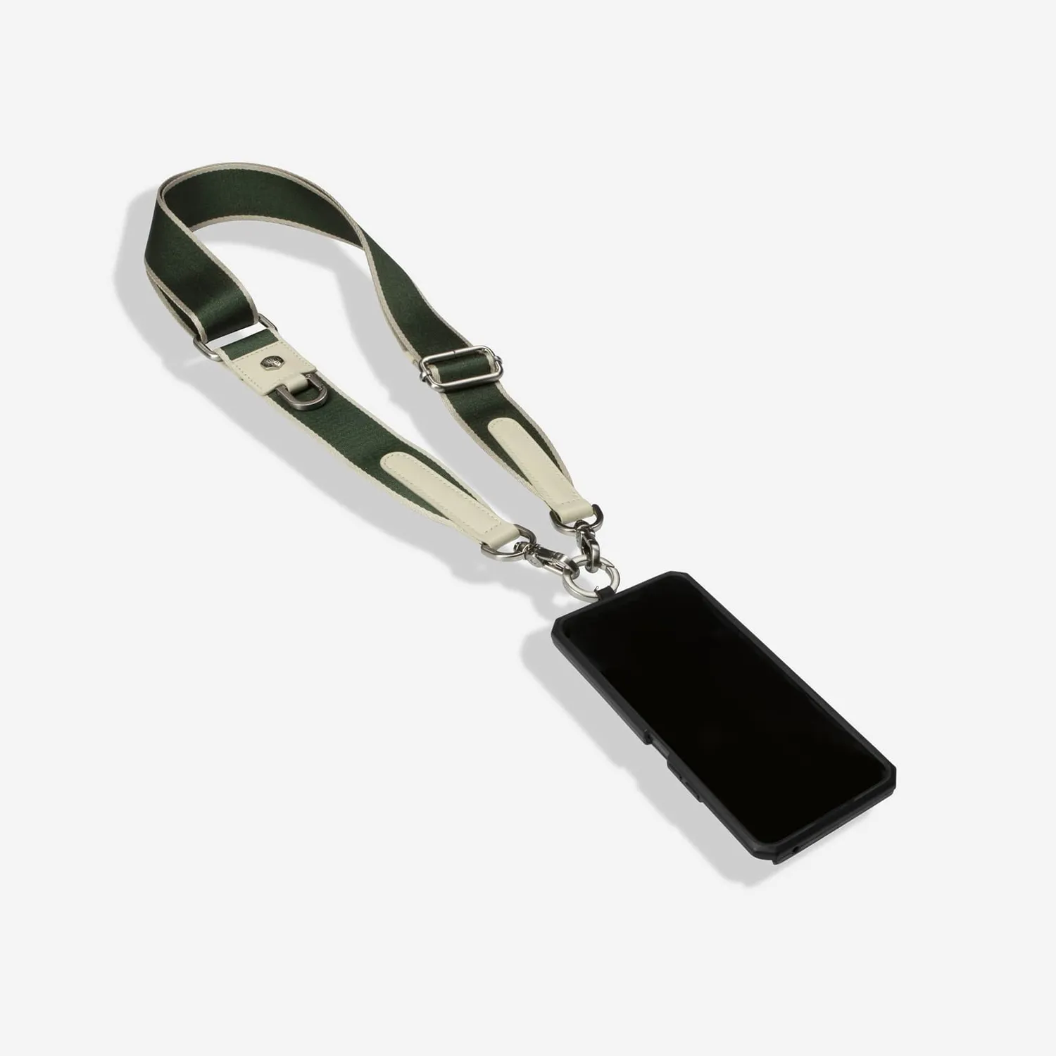 Jekyll & Hide Geneva tracolla pelle White Green Stone