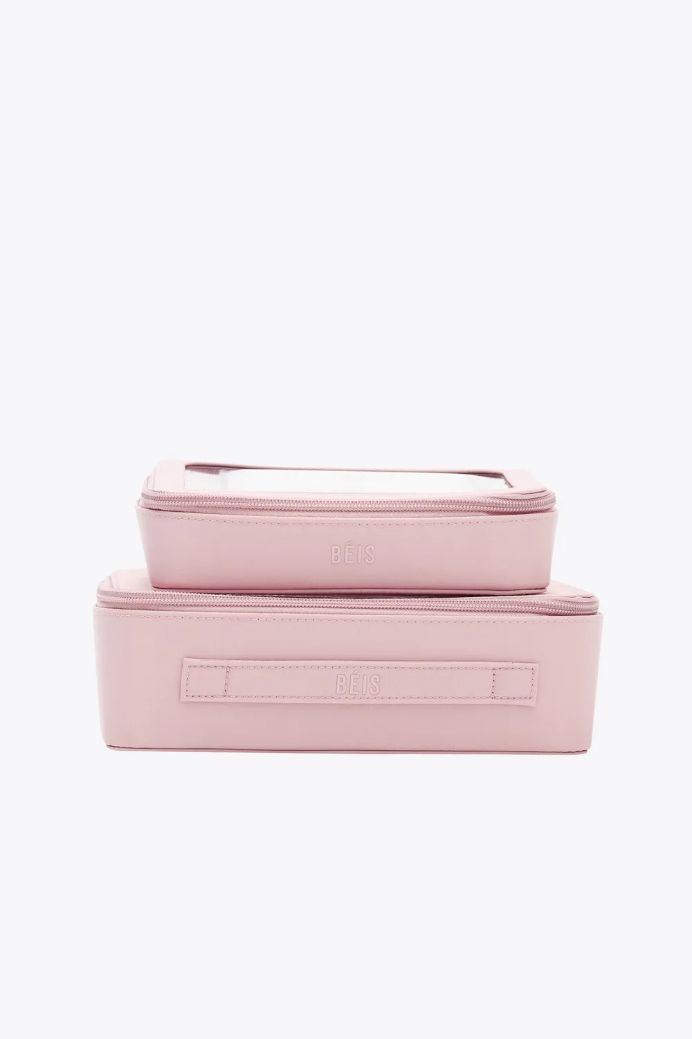Beis In Flight set trousse rosa atlas specchio
