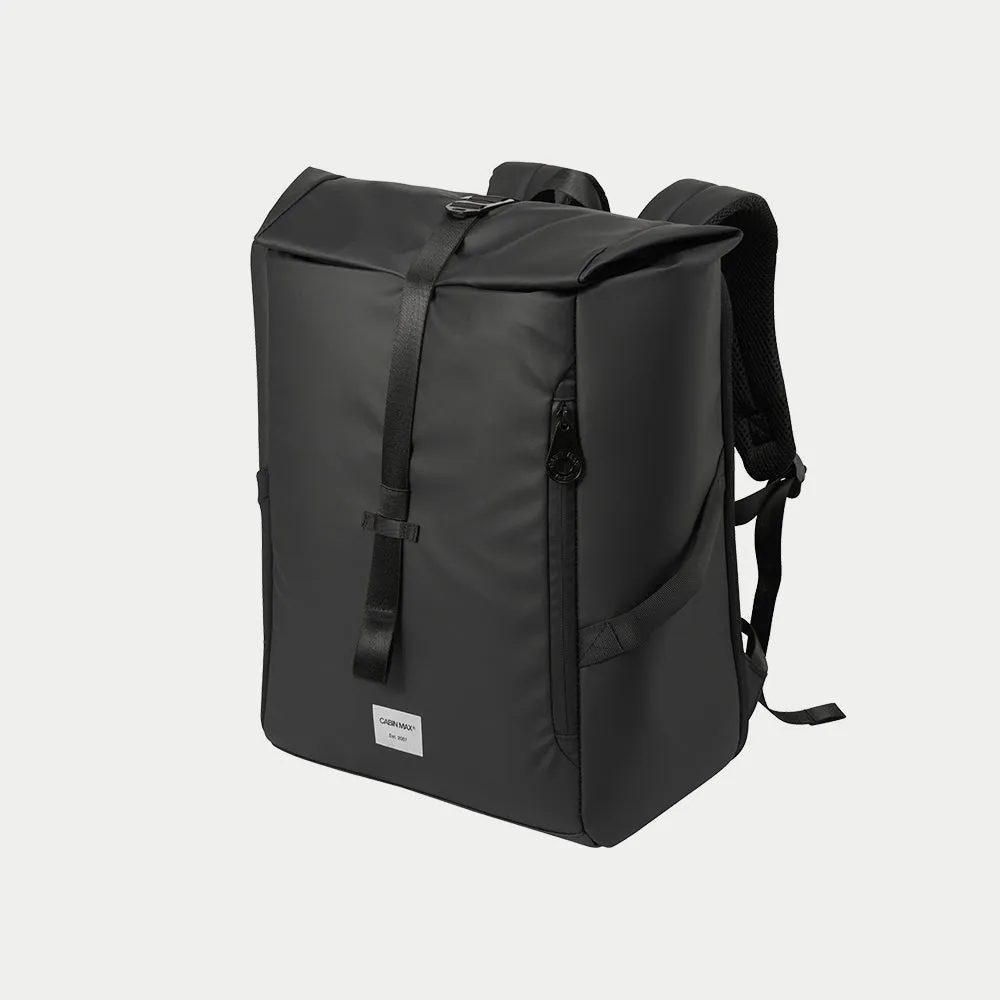 Cabin Max Lyon Iseo Rolltop zaino 40x30x20 nero 24L idrorepellente