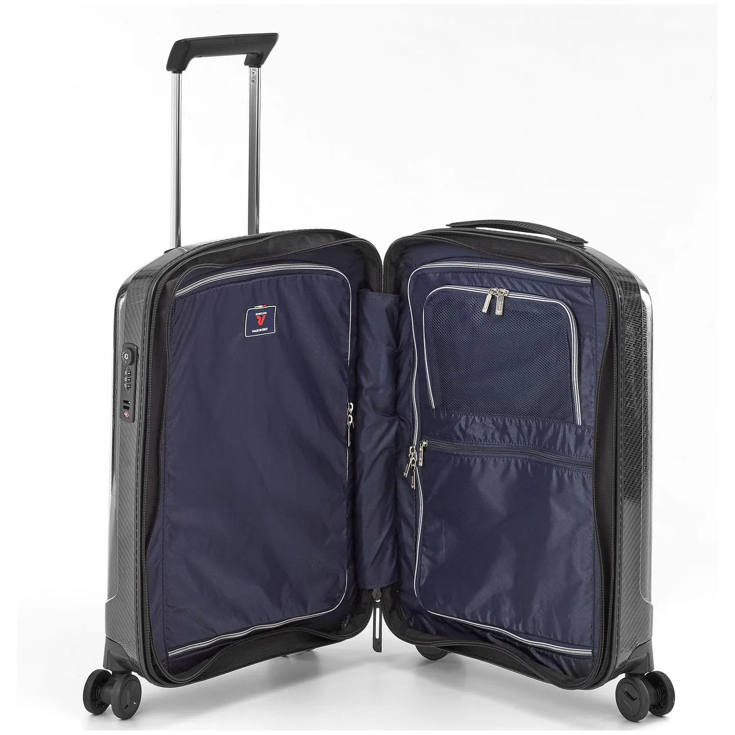 Roncato We Are Glam DLX trolley cabina nero platino 40L