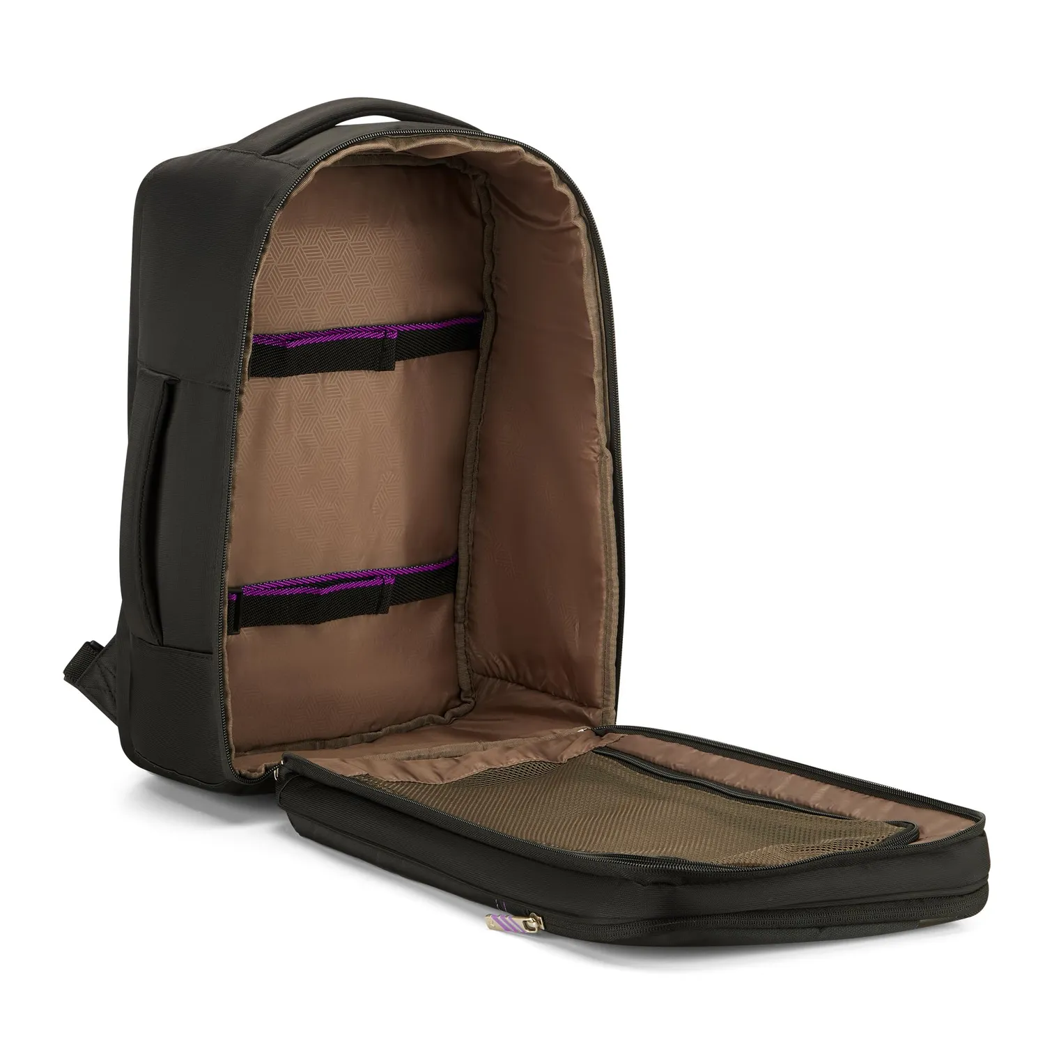 Roncato Speed Ryanair Zaino Viaggio Nero Ciclamino 20 L