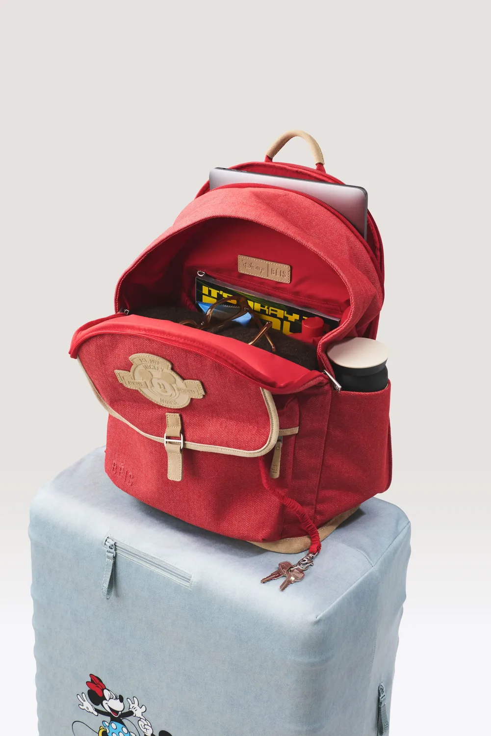 Beis Disney Backpack zaino rosso Red Jeans Mickey