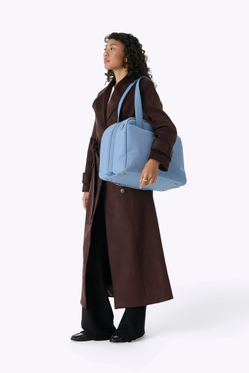 Beis The Duffle borsone viaggio Dusty Blue tasca laptop