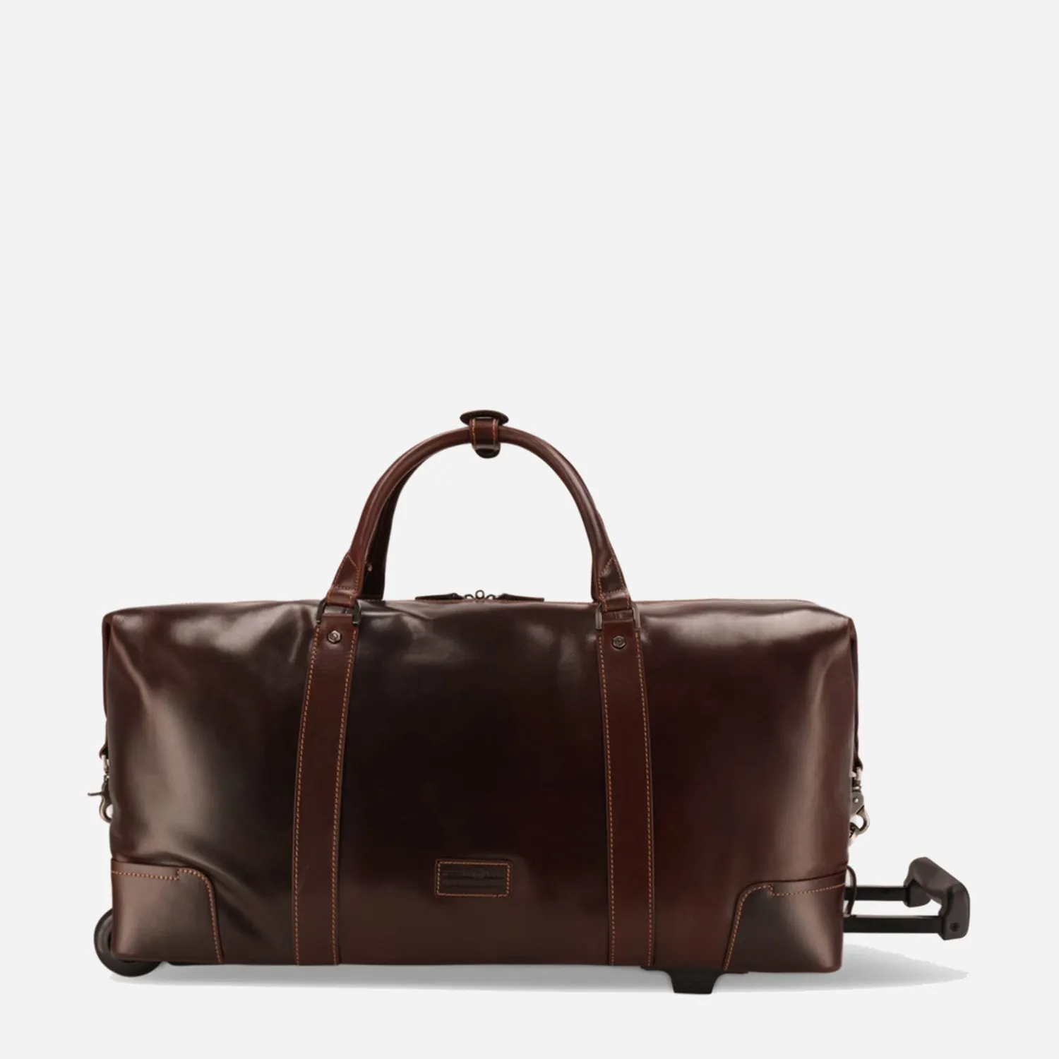 Jekyll & Hide Oxford Wheeled Weekender borsone tabacco