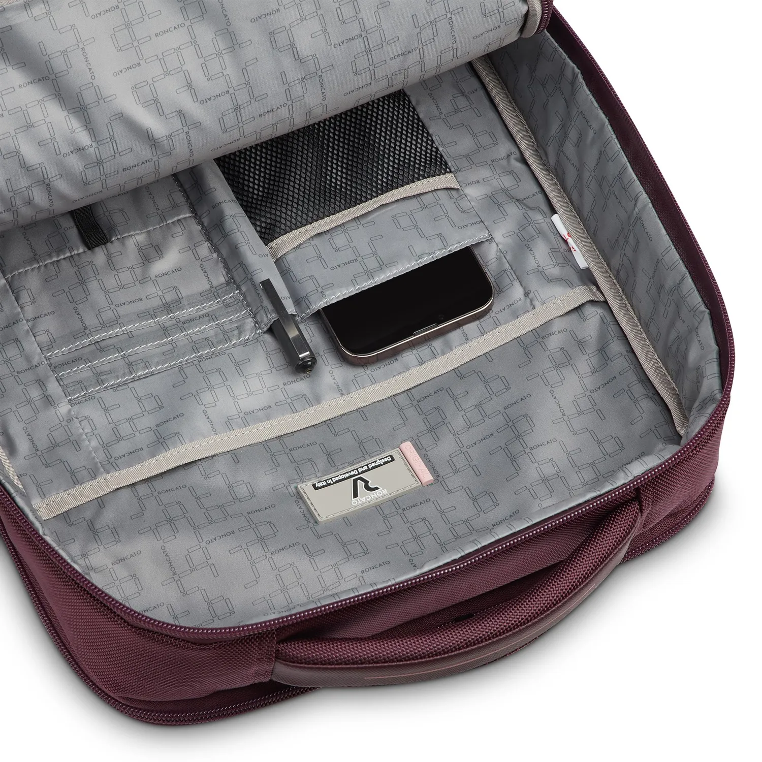Roncato Trial zaino lavoro porta PC 15.6" Vinaccia 18L