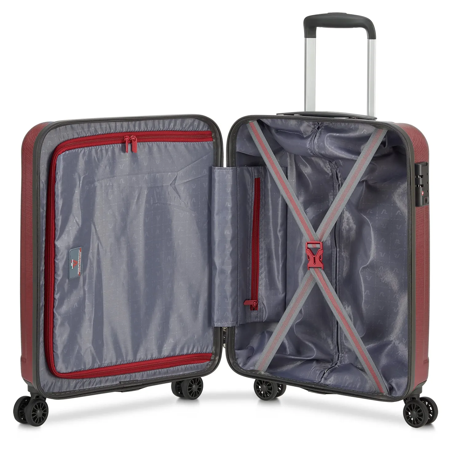 Roncato Kinetic 2.0 Trolley Cabina 55 cm Rosso Scuro 40 L