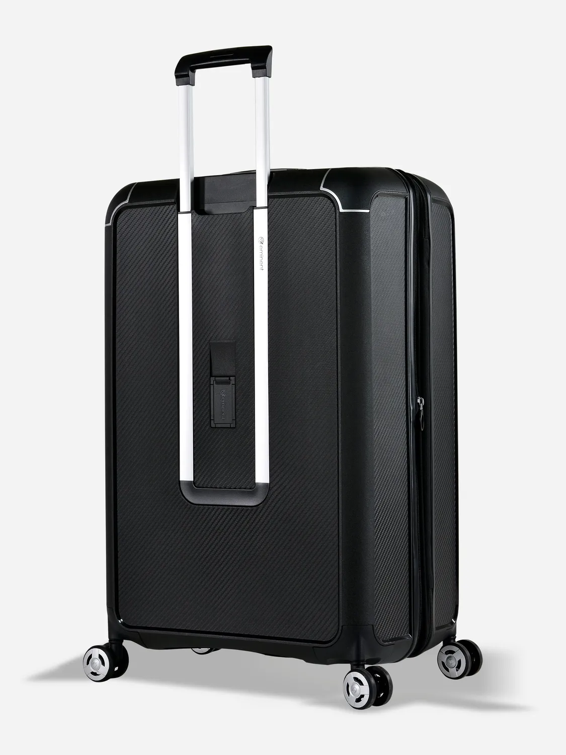 Eminent Aegis Grande trolley espandibile nero argento rigido
