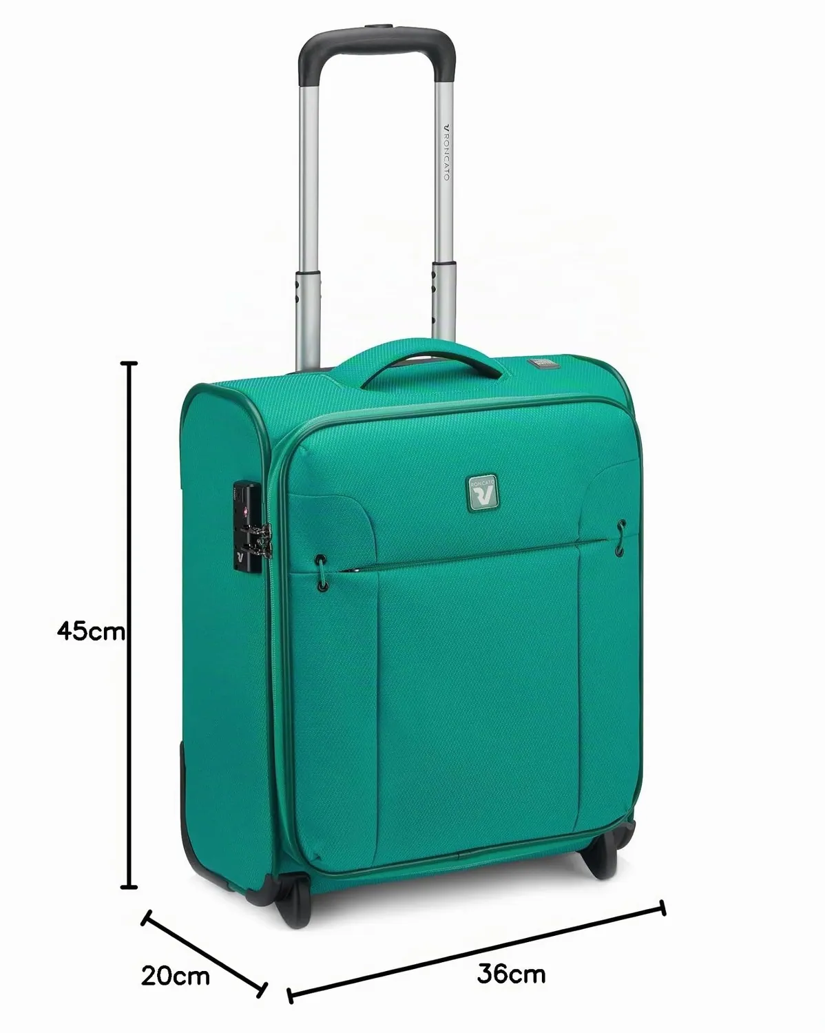Roncato Evolution 45 cm Trolley Morbido Smeraldo 2 Ruote
