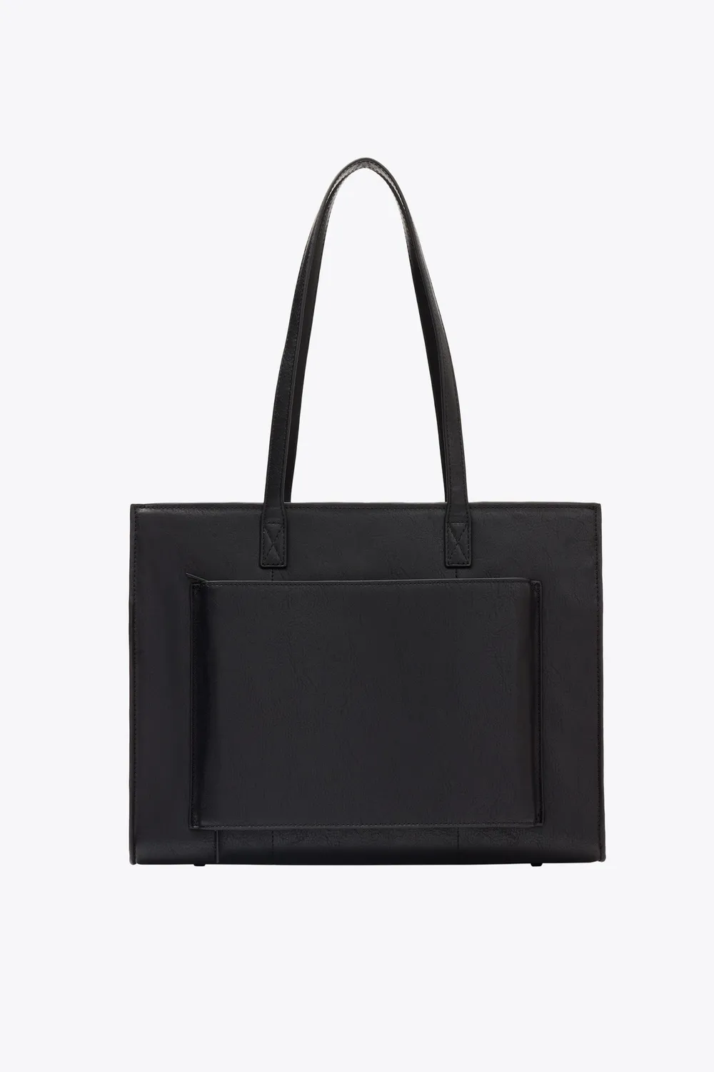 Beis Work Tote borsa ufficio nera pelle vegana