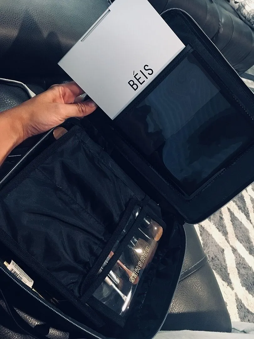 Beis The Cosmetic Case beauty case citron impermeabile