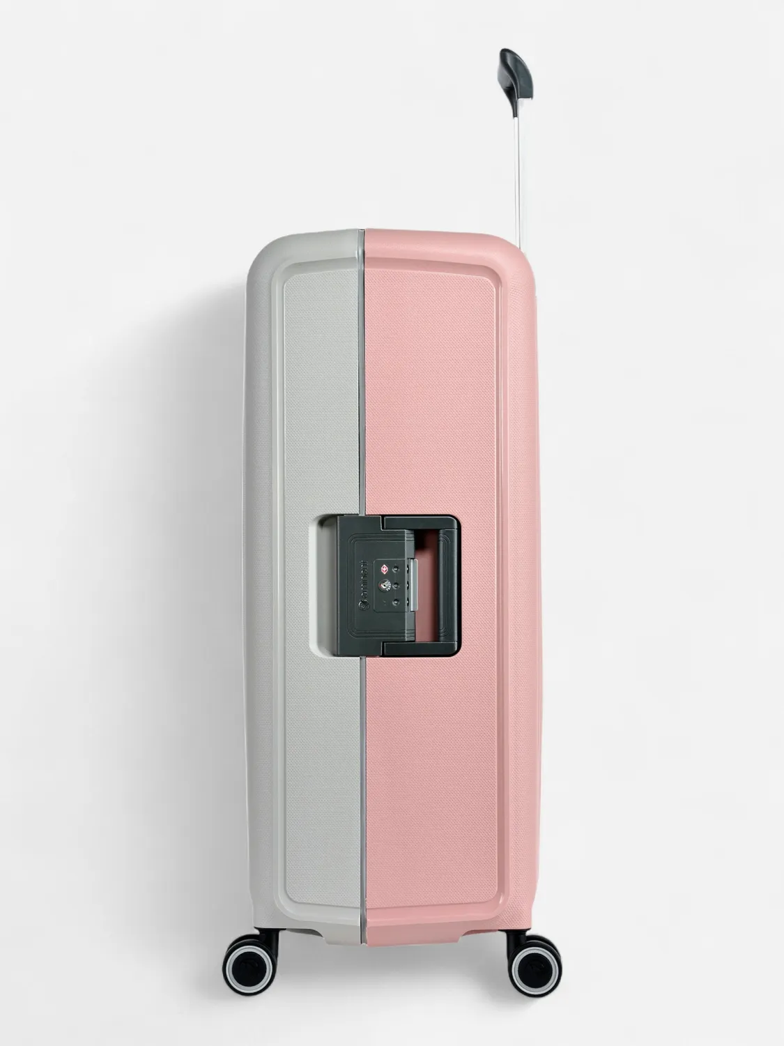 Eminent Vertica Grande valigia grigio rosa rigida