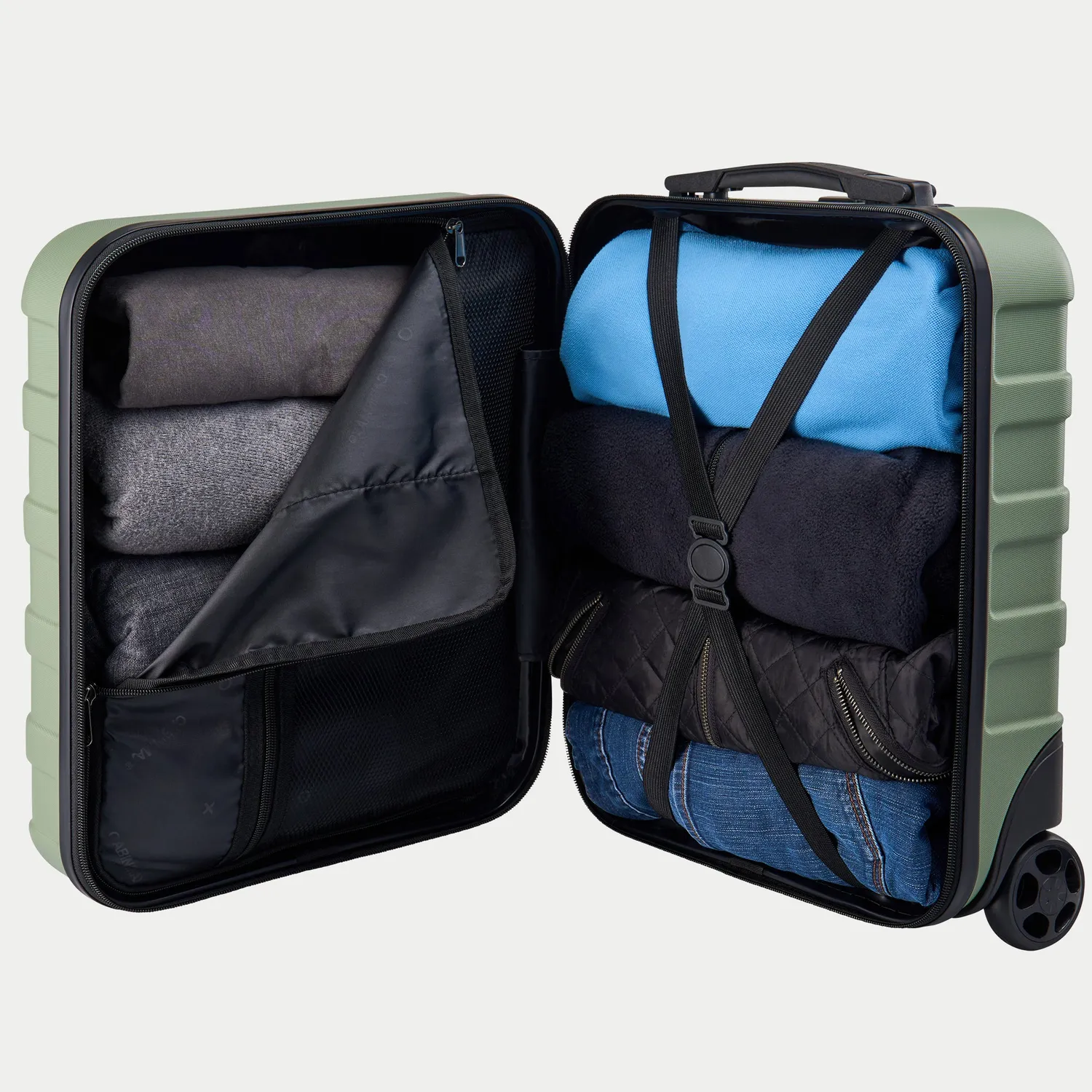 Cabin Max Anode 30L trolley sottosedile 45x36x20 verde rigido