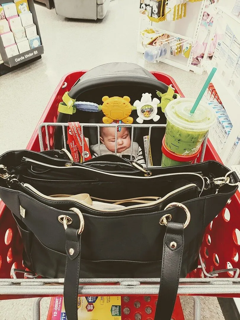 Beis Diaper Bag borsa fasciatoio nera con accessori