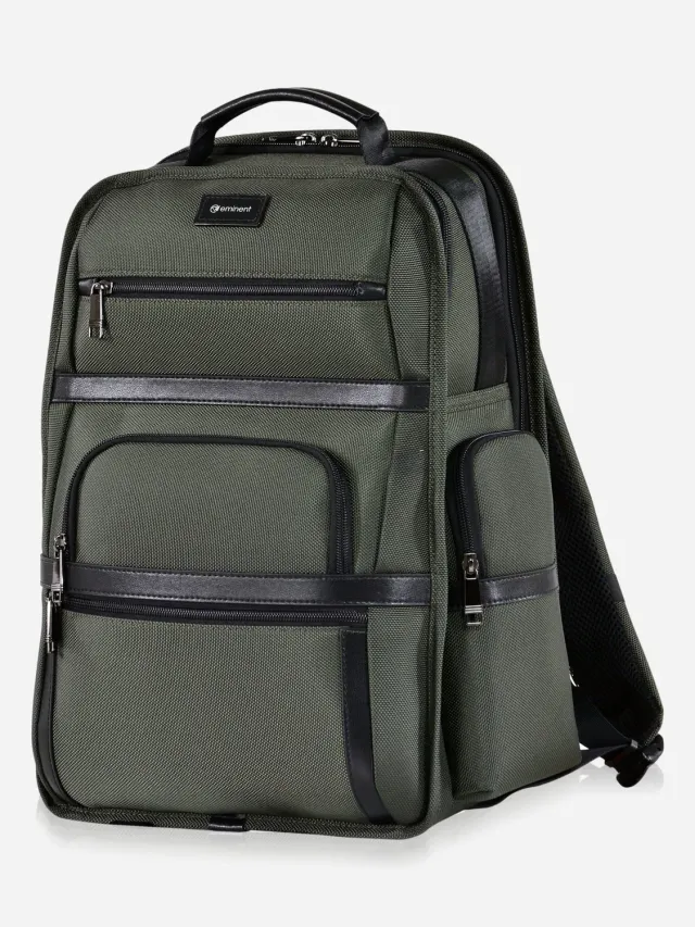 Eminent Roadmaster Zaino Verde Militare Porta PC 14 Pollici