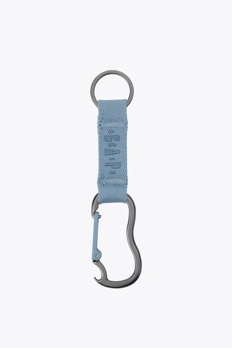 Beis Gap x Beis moschettone Denim Blue portachiavi apribottiglia