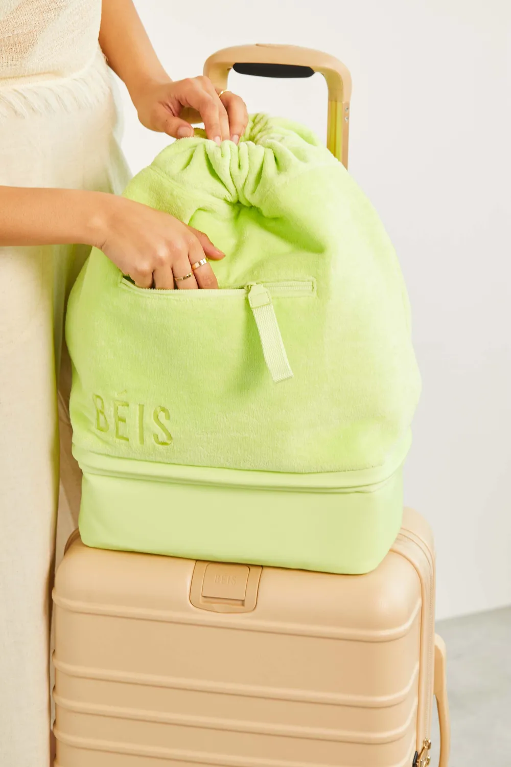 Beis Terry Backpack Cooler zaino frigo citron in spugna