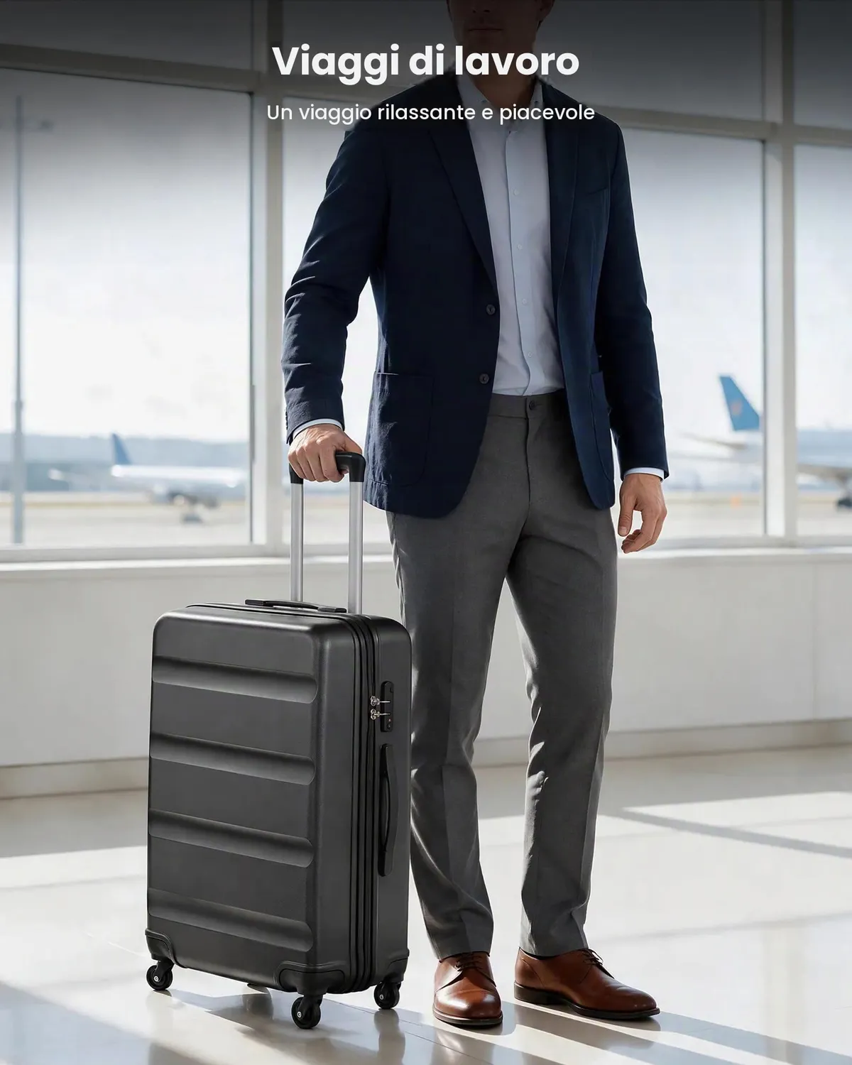 Kono valigia media rigida 66cm 63L ABS 4 ruote