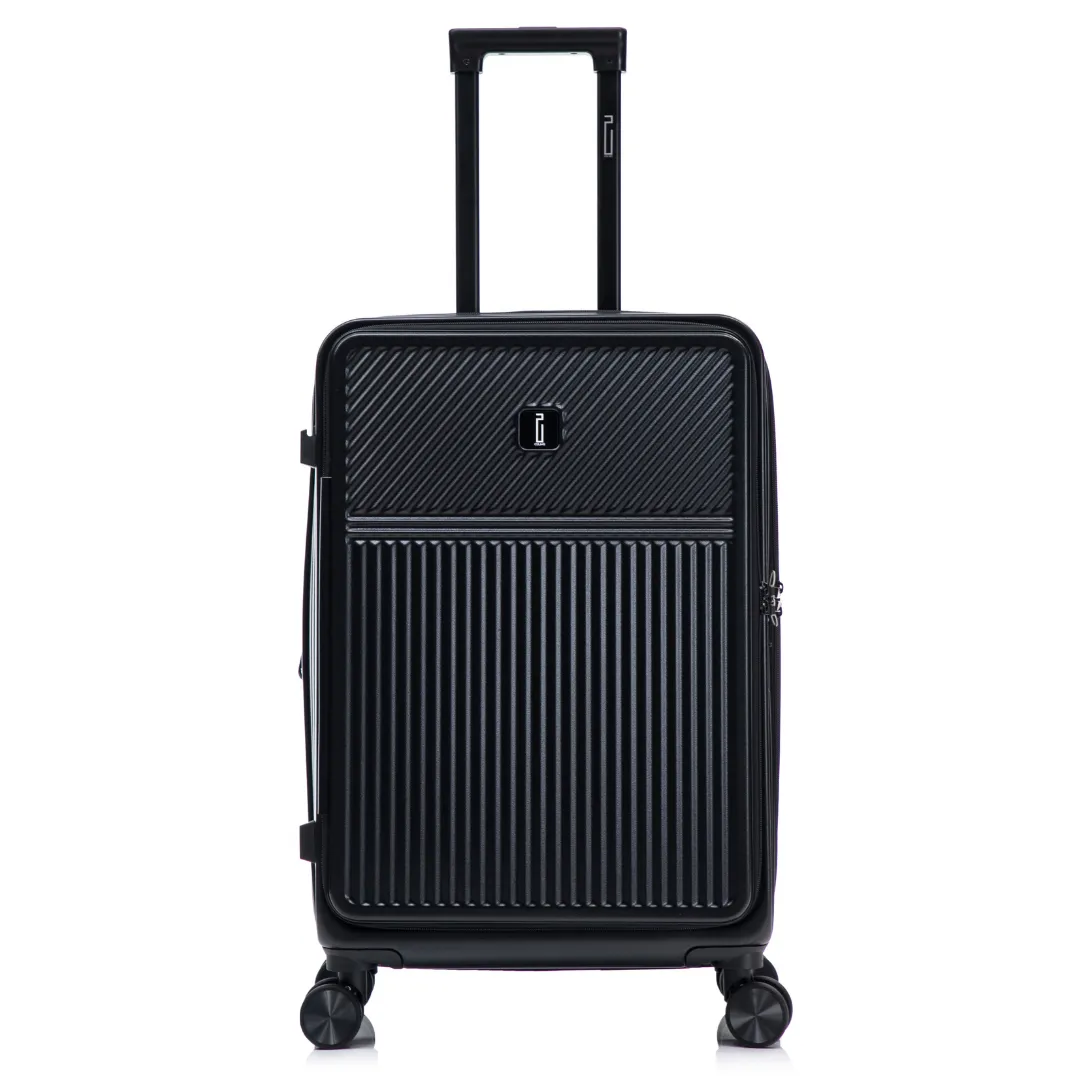 CELIMS Front Set 3 Valigie 75-65-56 Nero Espandibili