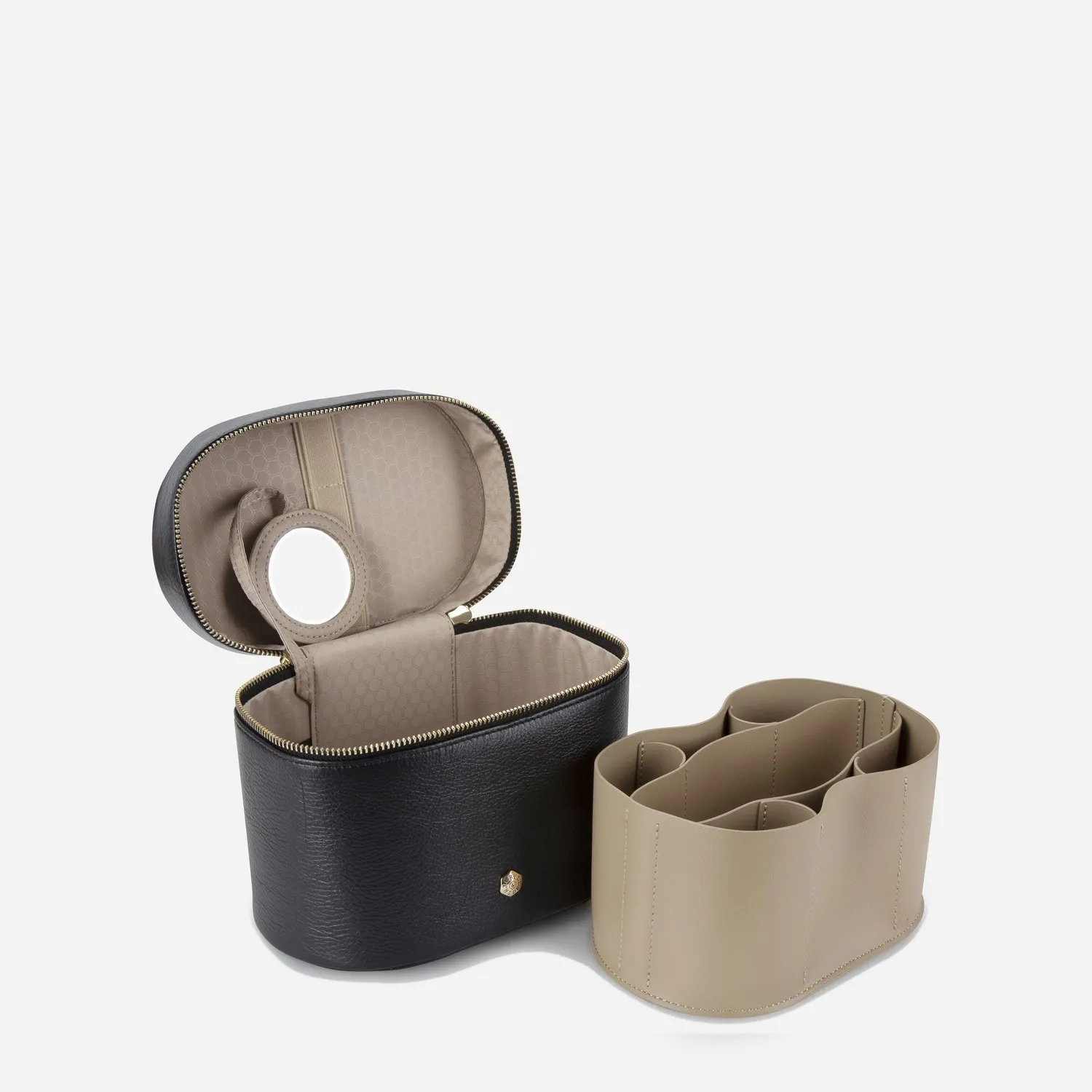 Jekyll & Hide Geneva Vanity beauty case pelle Nera rigido