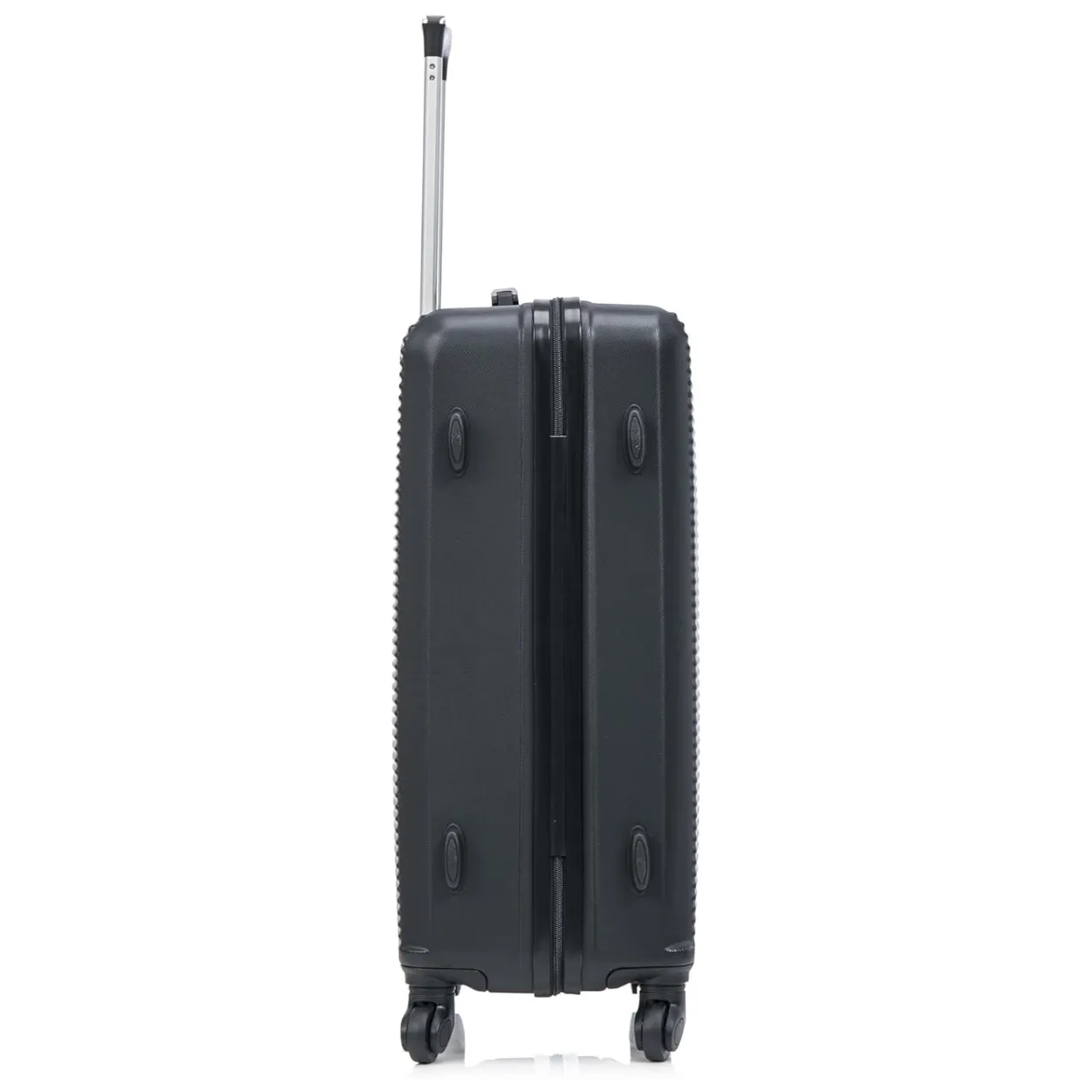 CELIMS L 65 cm valigia da stiva nera rigida ABS