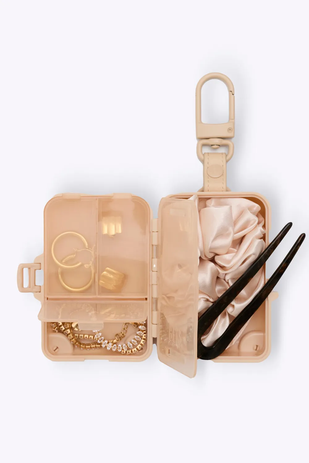 Beis Micro Roller Charm portachiavi beige