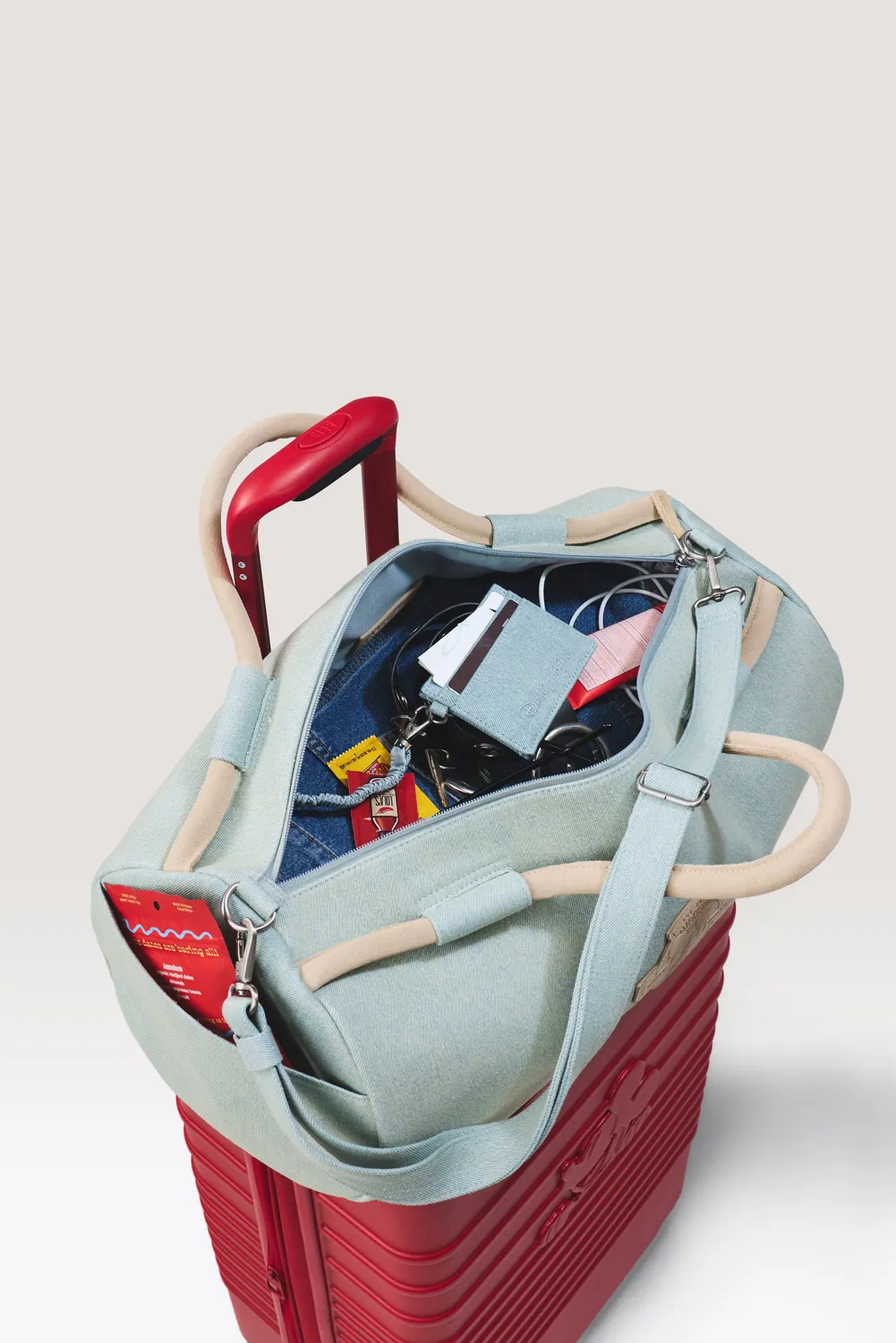 Beis Disney Large Duffle borsone blu blue jeans