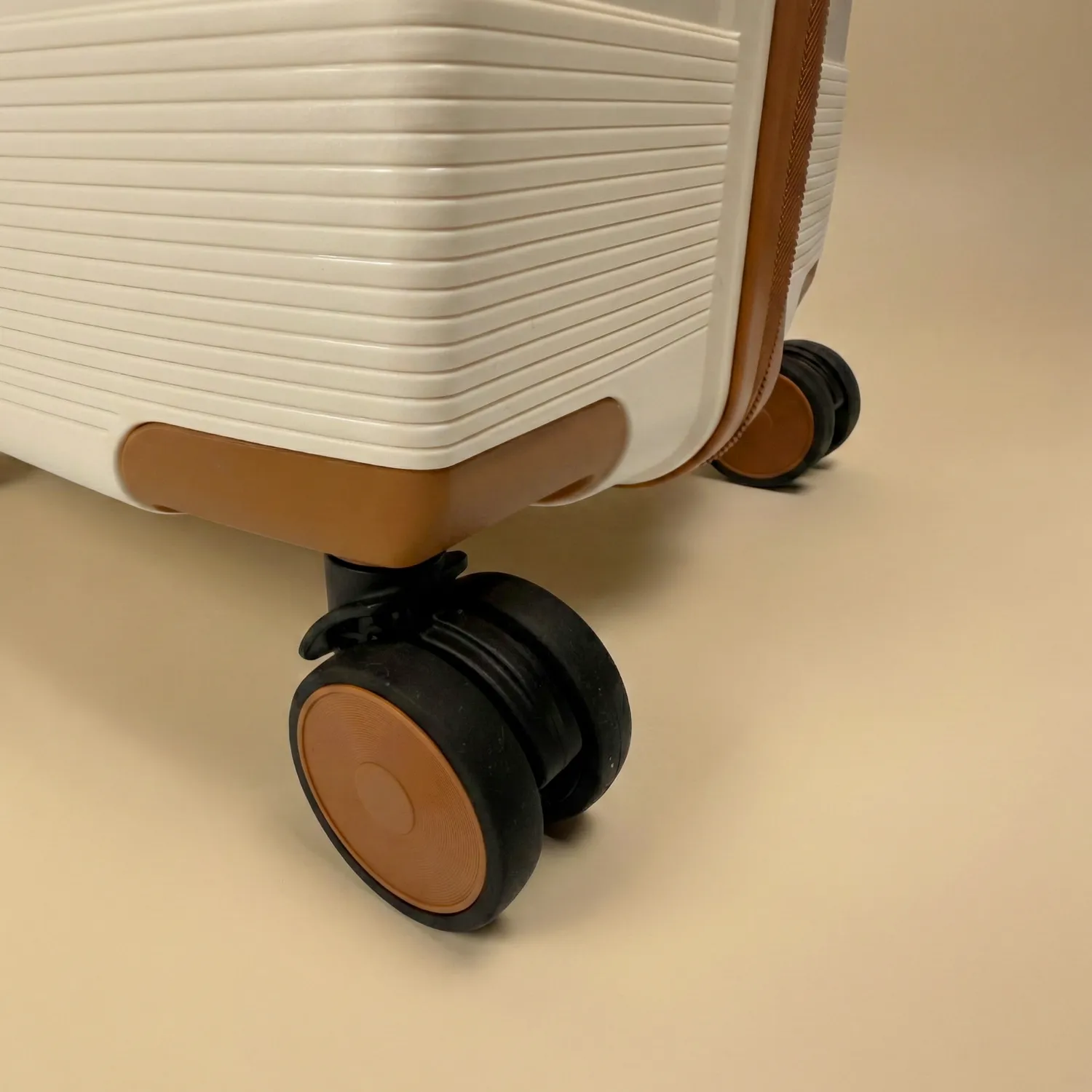 CELIMS set 3 valigie rigide beige polipropilene 55-75 cm