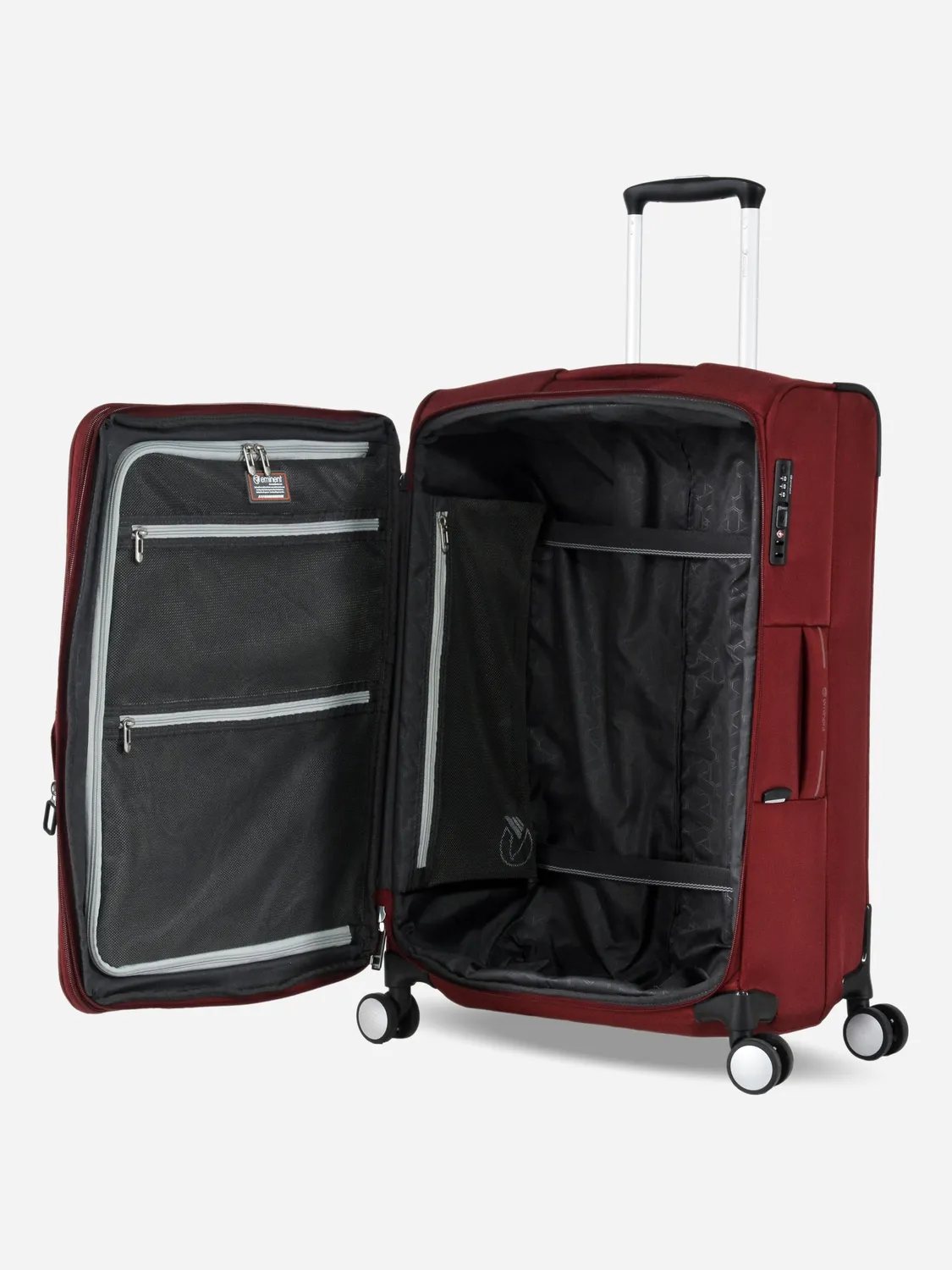 Eminent Columbus Cabina trolley morbido rosso idrorepellente