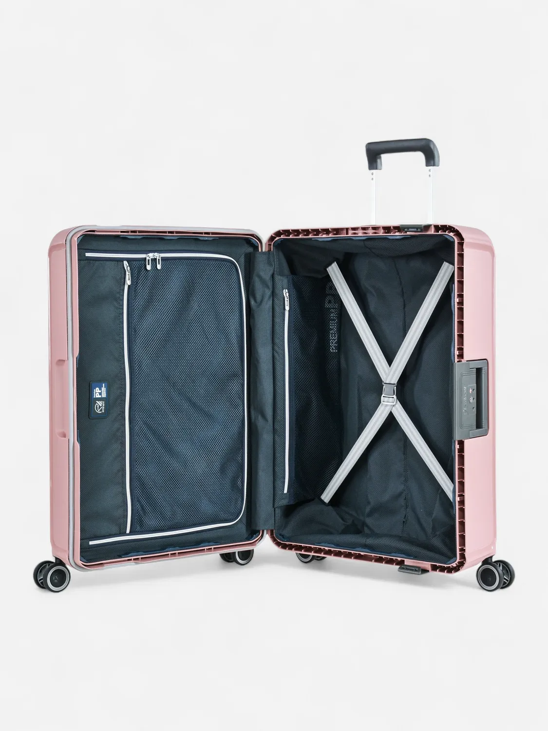 Eminent Vertica Medio trolley rosa rigido senza zip