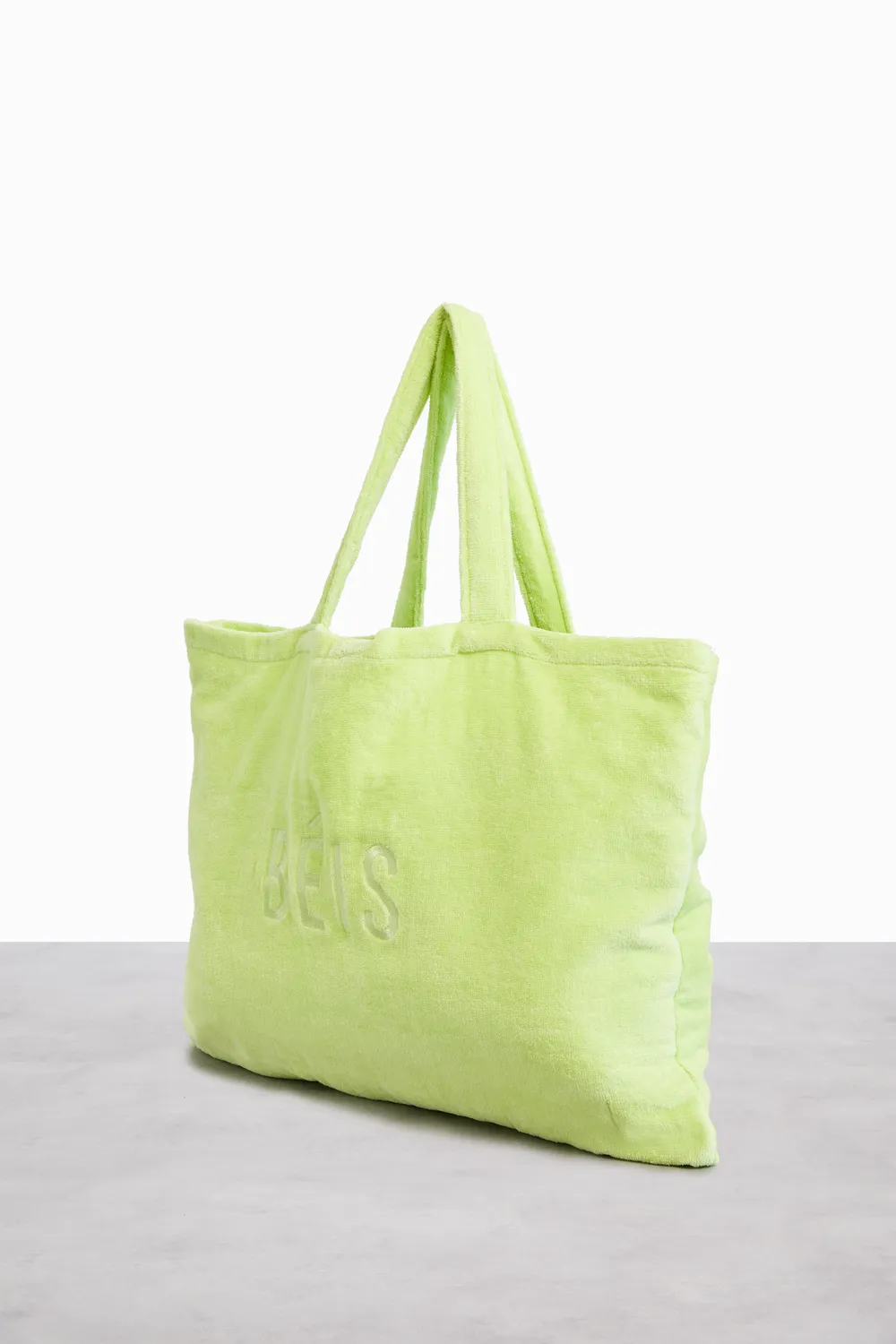 Beis Terry Towel Tote Citron borsa mare con telo