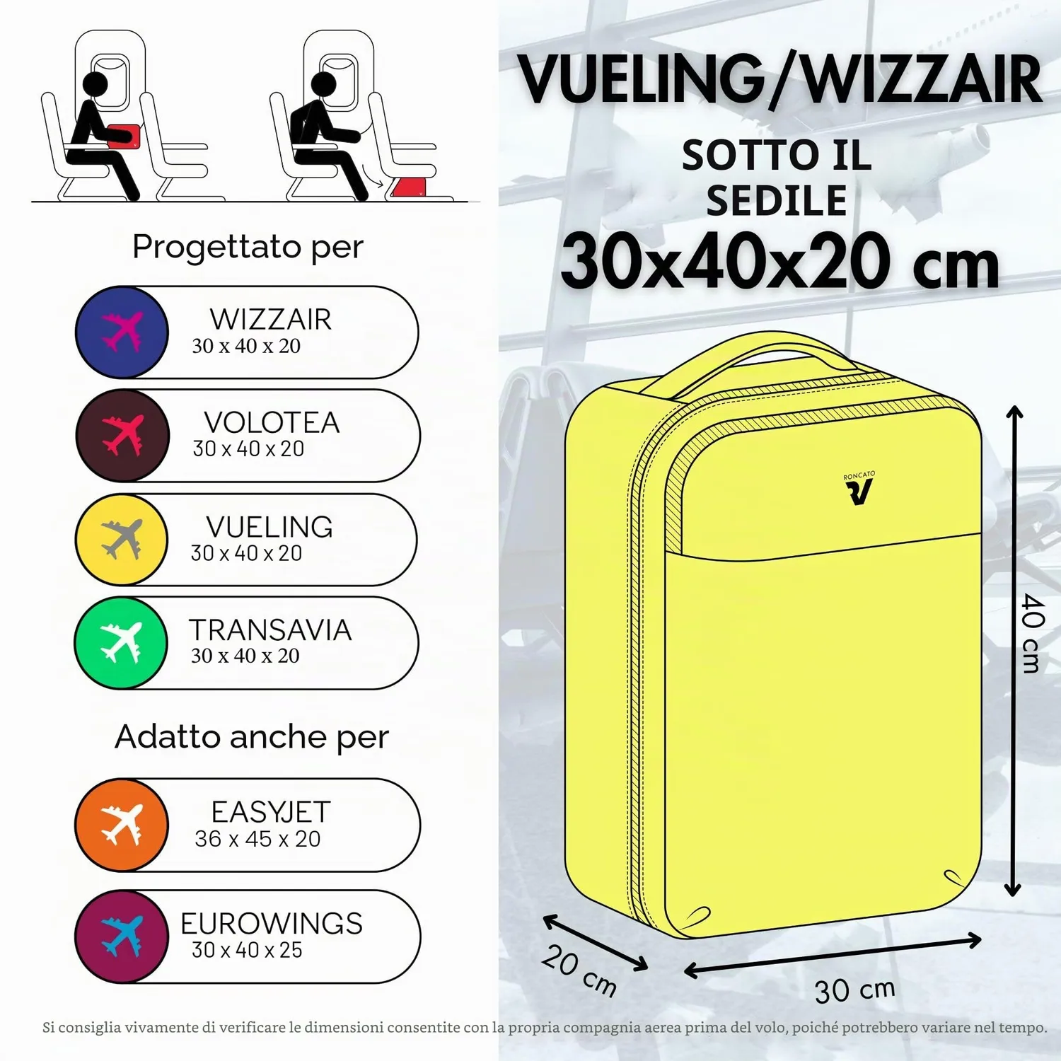 Roncato Ironik 2.0 zaino porta PC 40x20x30 arancione 24L