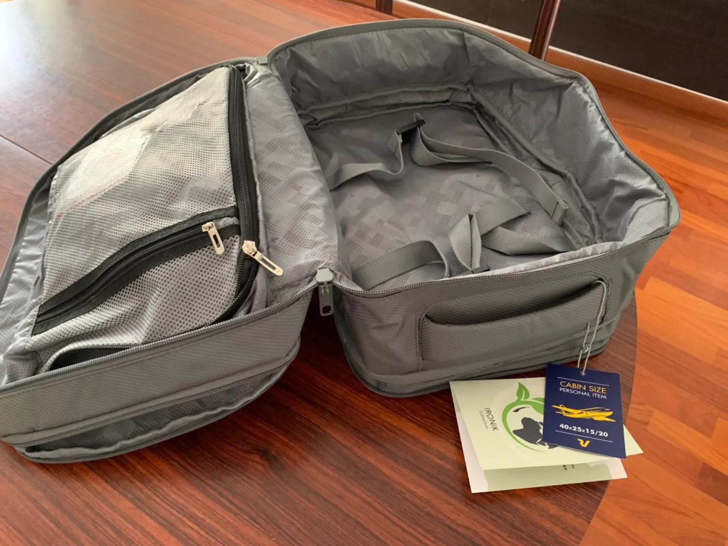 Roncato Ironik 2.0 Ryanair Zaino viaggio 40x25x20 arancione espandibile