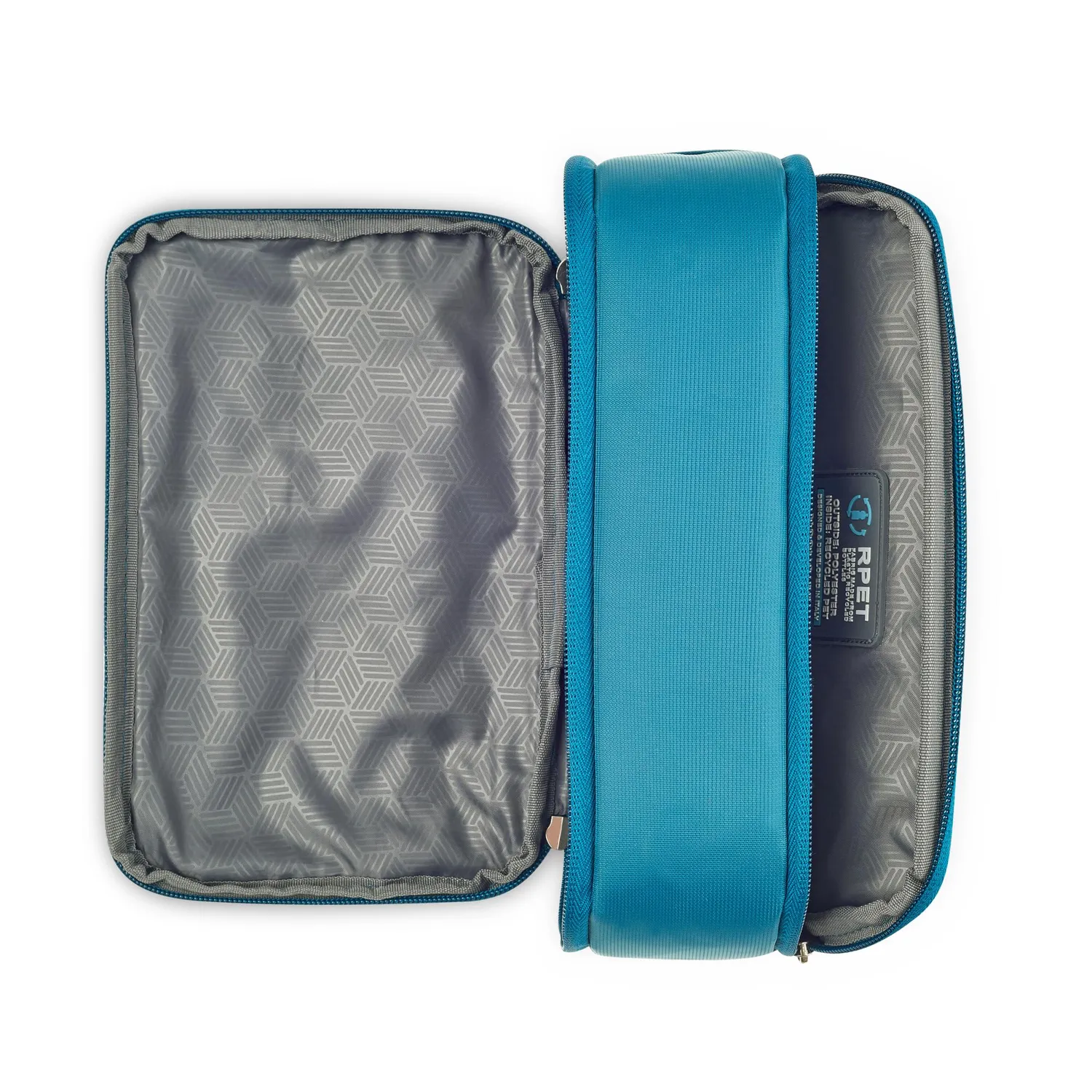 Roncato Crosslite beauty case petrolio 10 scomparti eco