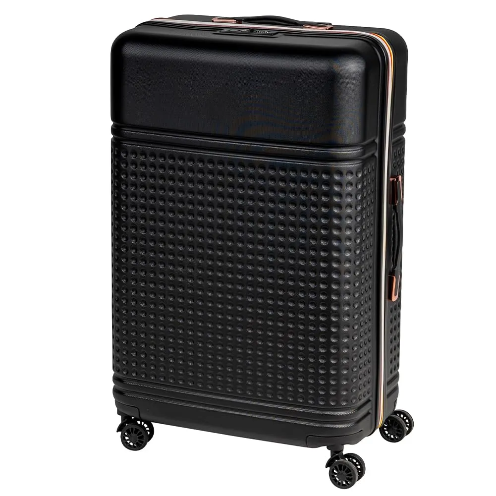 Provitera set 4 valigie ABS black beauty case trolley