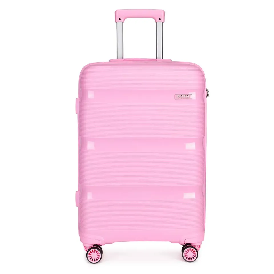 Kono Set 3 Valigie rigide 20" 24" 28" trolley 4 ruote TSA