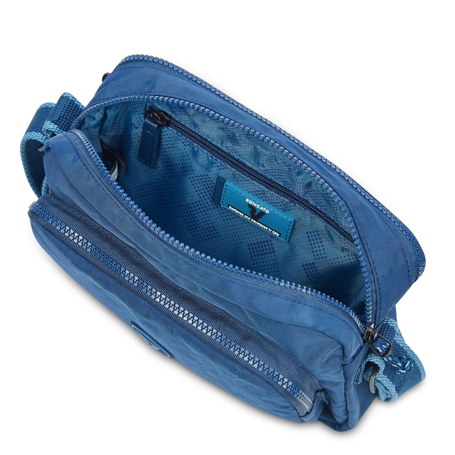 Roncato Rolling tracolla piccola blu donna