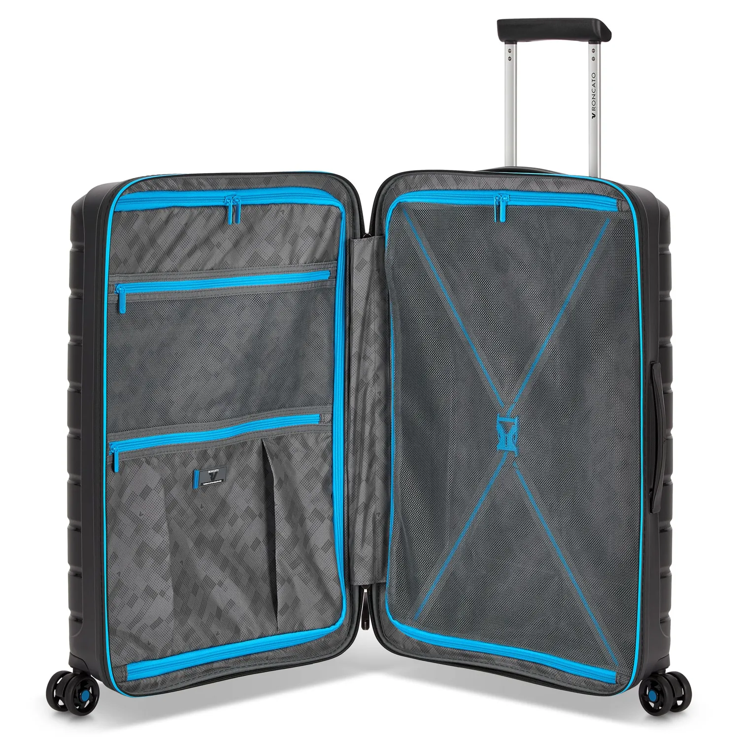 Roncato B-Flying Neon Trolley Medio 68 cm Nero 73 L