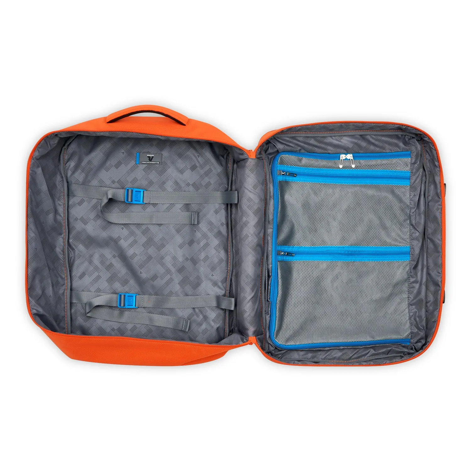 Roncato Ironik 2.0 zaino viaggio 55x40x20 arancione 42L