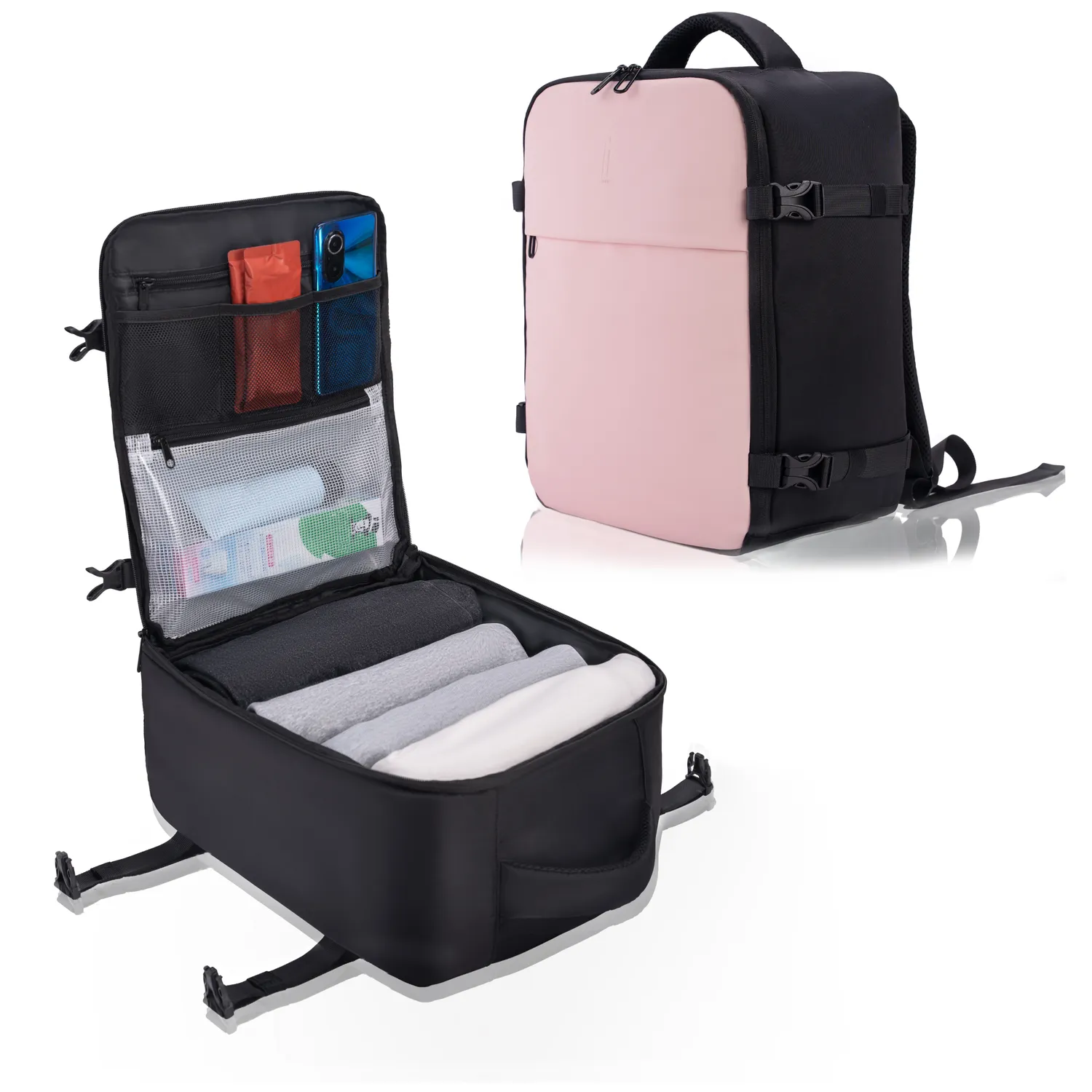 CELIMS 40x30x20 zaino nero bagaglio a mano impermeabile