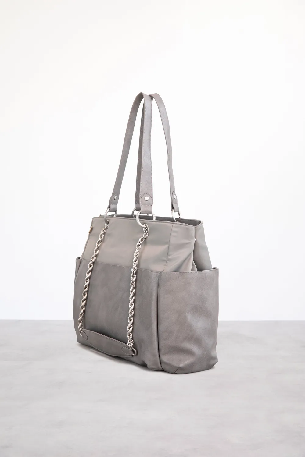 Beis The Diaper Bag borsa fasciatoio grigio 4 tracolle
