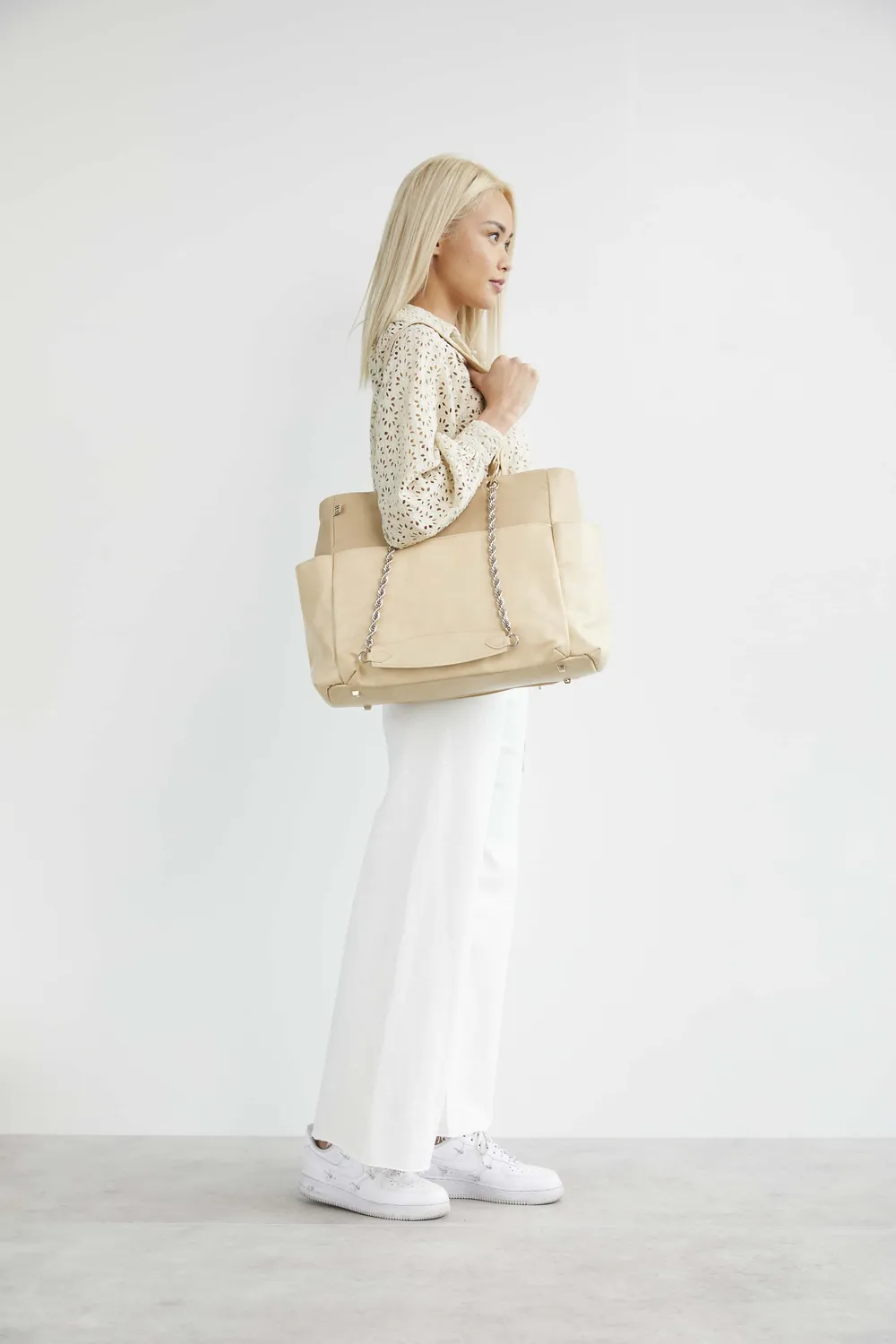 Beis Diaper Bag borsa fasciatoio beige 4 tracolle