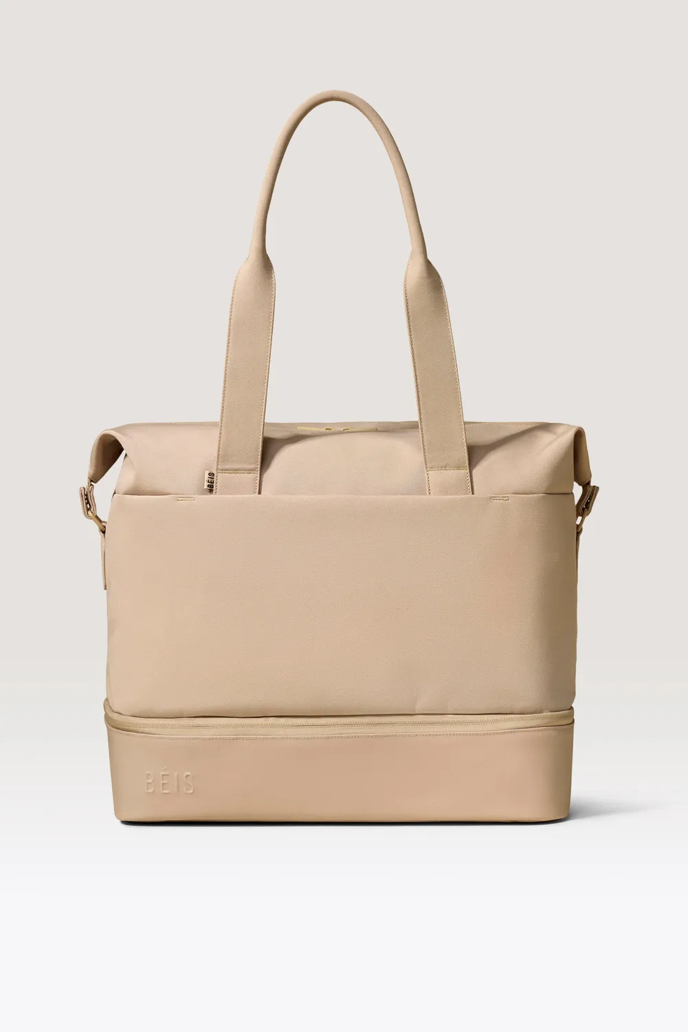 Beis The Starter Set weekender trolley beige