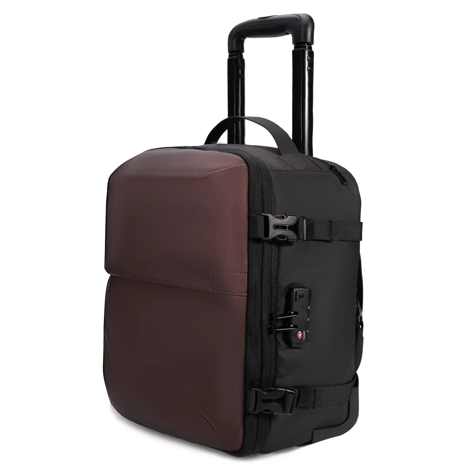 CELIMS AirPlus Trolley Zaino Sottosedile 40x30x20 con Ruote Bordeaux