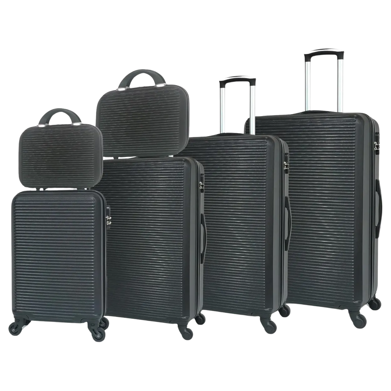 CELIMS Weekend set valigie ABS 6 pezzi con beauty