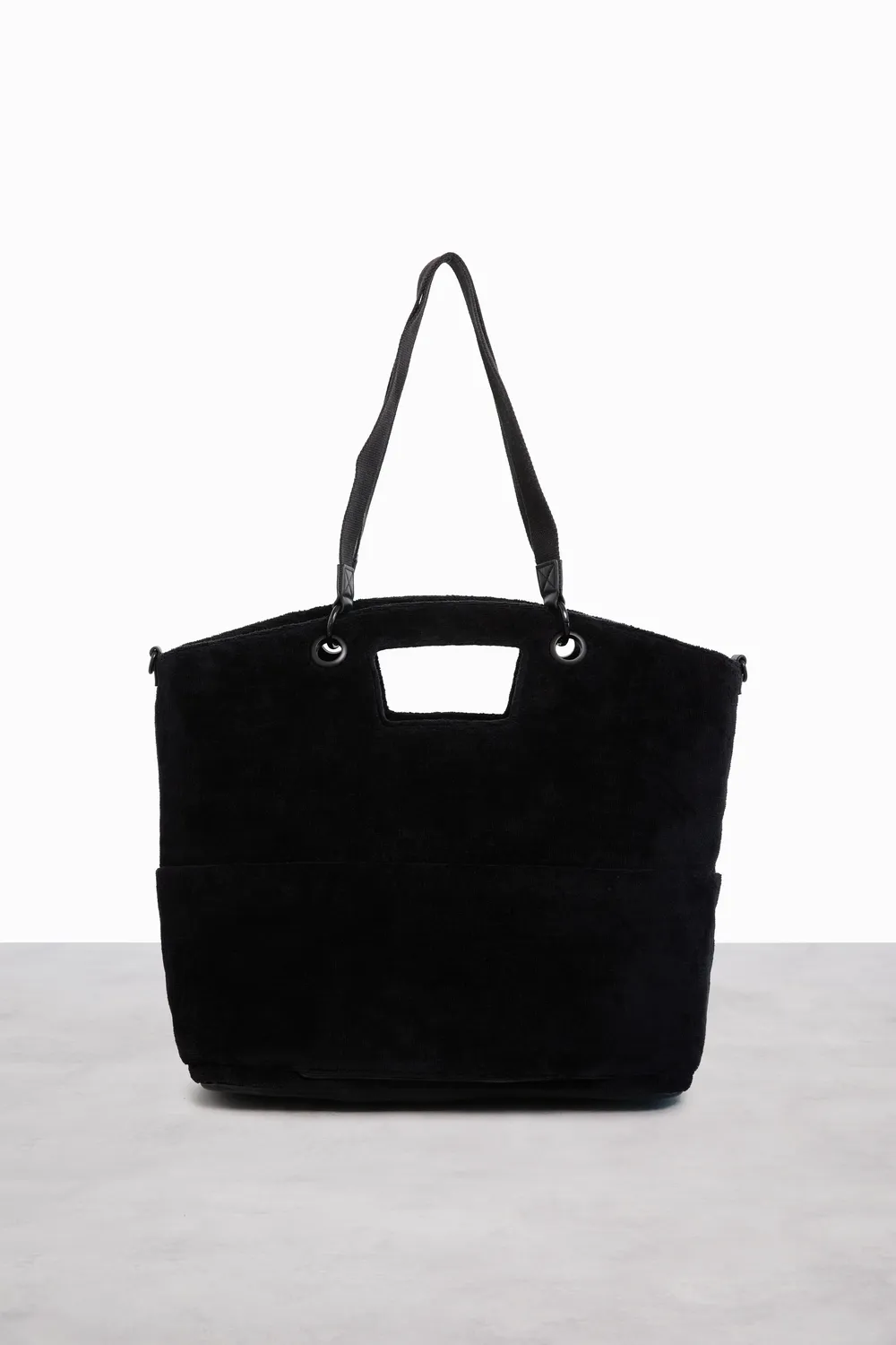 Beis Terry Tote borsa viaggio nero spugna