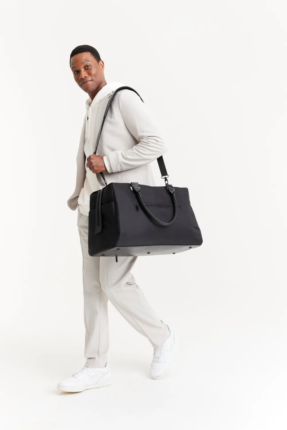 Beis Commuter Duffle Borsone Nero Nylon Idrorepellente
