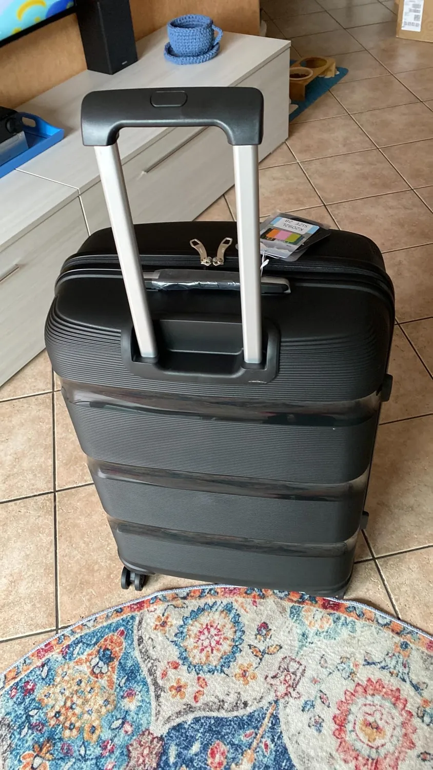Kono Set 3 Valigie Trolley 55/65/76cm Turchese Rigide PP