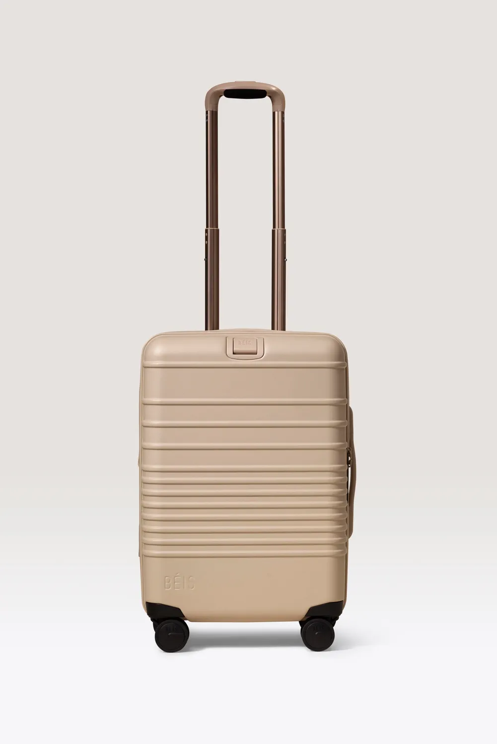 Beis The Starter Set weekender trolley beige